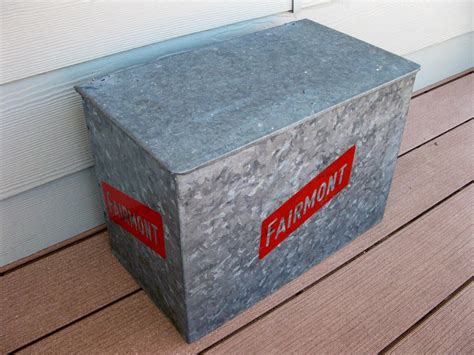 galvanized porch milk box